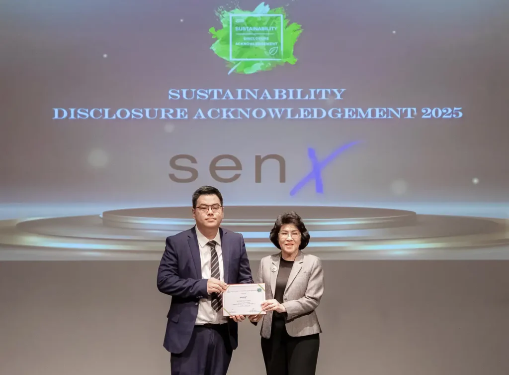 เซ็น เอ็กซ์ รับรางวัล Sustainability Disclosure Acknowledgement ปี 2568 สะท้อนการเป็นองค์กรมุ่งมั่นให้บริการด้านที่อยู่อาศัยอย่างยั่งยืน